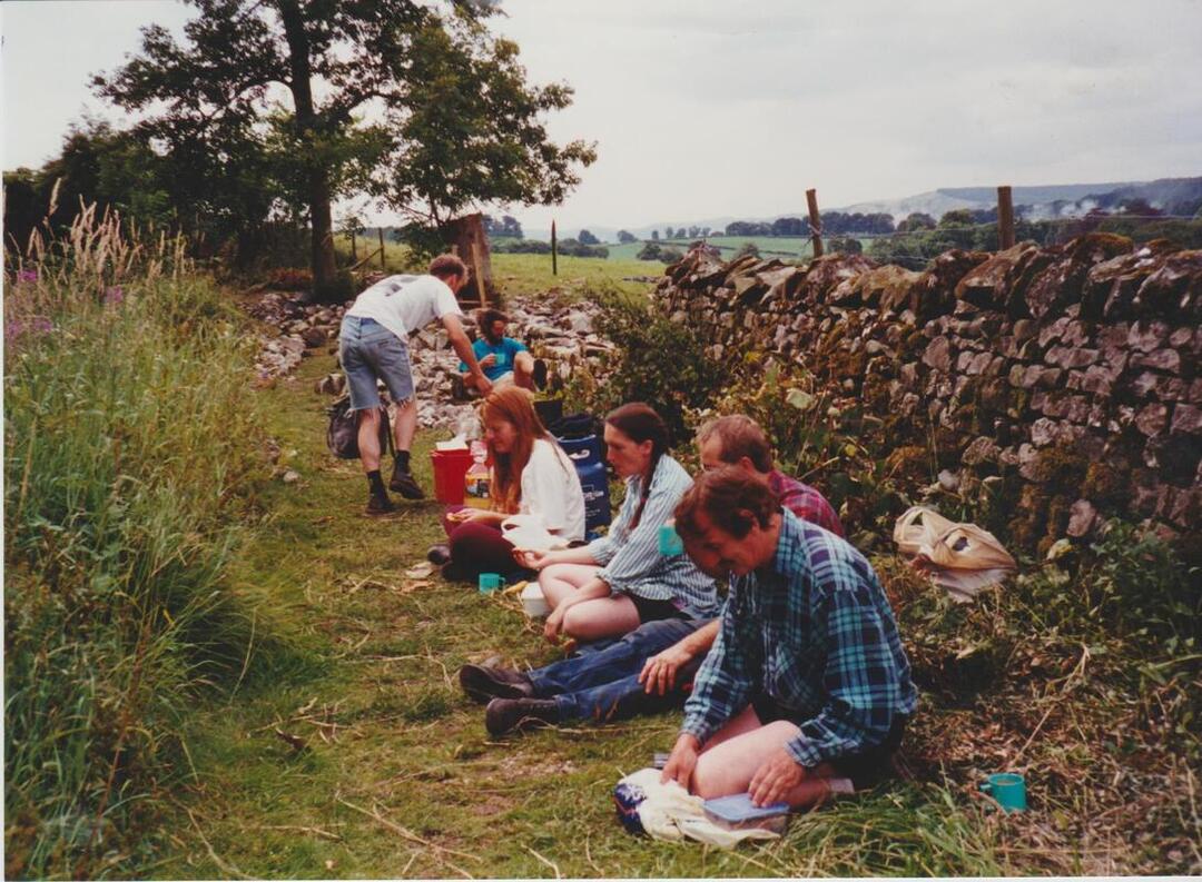 Canal Boundary Wall lunch