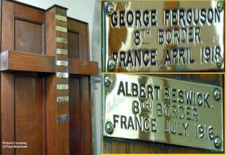 memorial at Crosscrake Church
