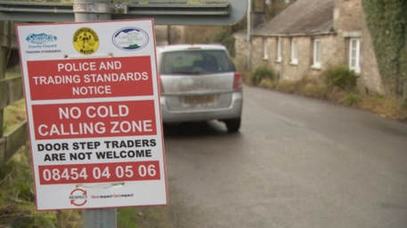 no cold calling zone sign