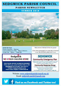 Parish Newsletter 2018 